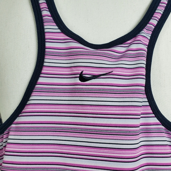 Nike dry-fit racerback striped tank top with built in bra - Picture 7 of 10
